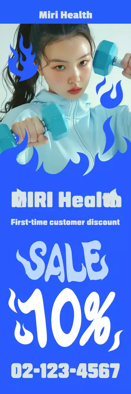 Blue Modern Fitness Discount