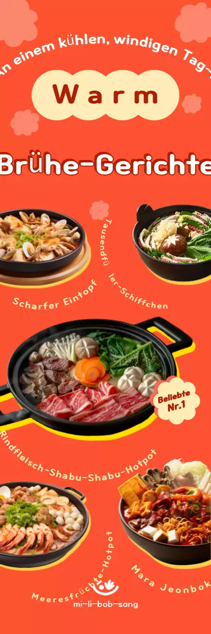 Werbung für Orange Neat Food