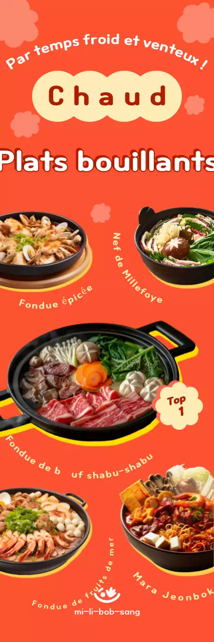 Publicité pour les aliments soignés à l'orange