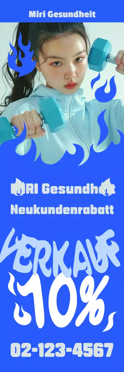 Blue Modern Fitness Rabatt