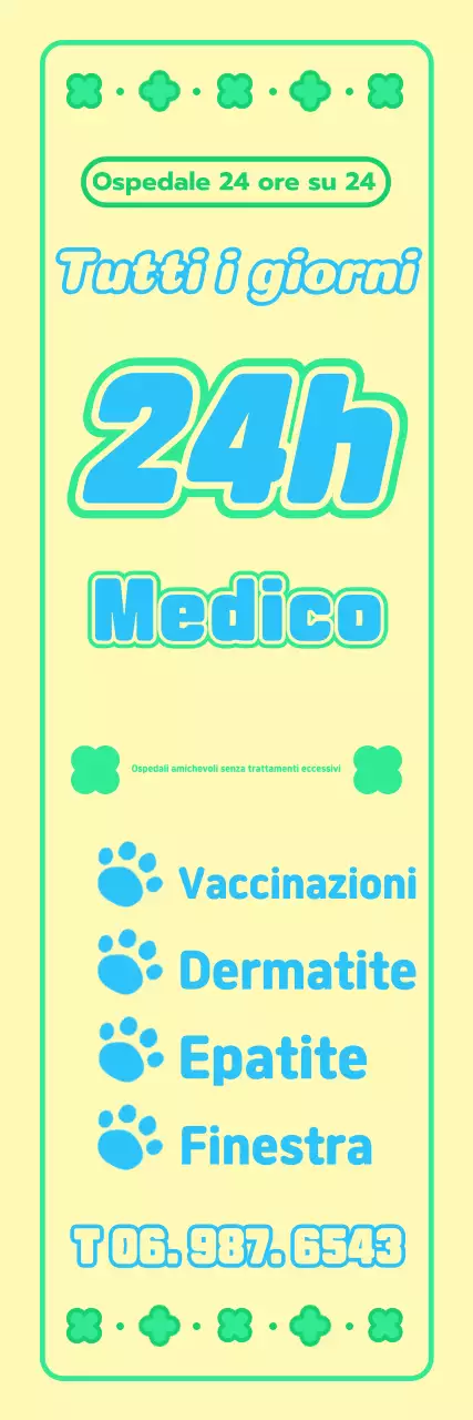 Promuovete la vostra clinica veterinaria gialla
