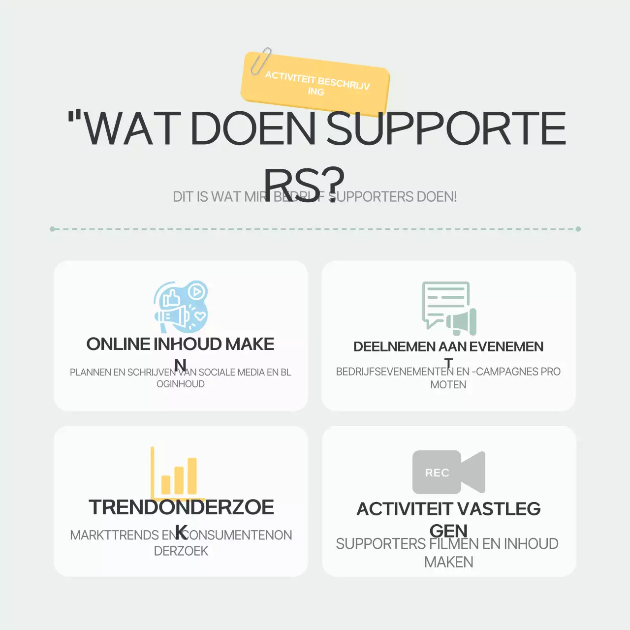 Promoot Mint Nette Supporterswerving