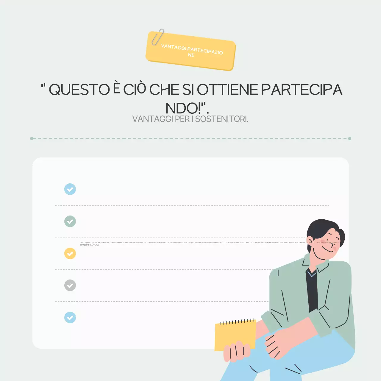 Promuovere il reclutamento dei sostenitori di Mint Neat