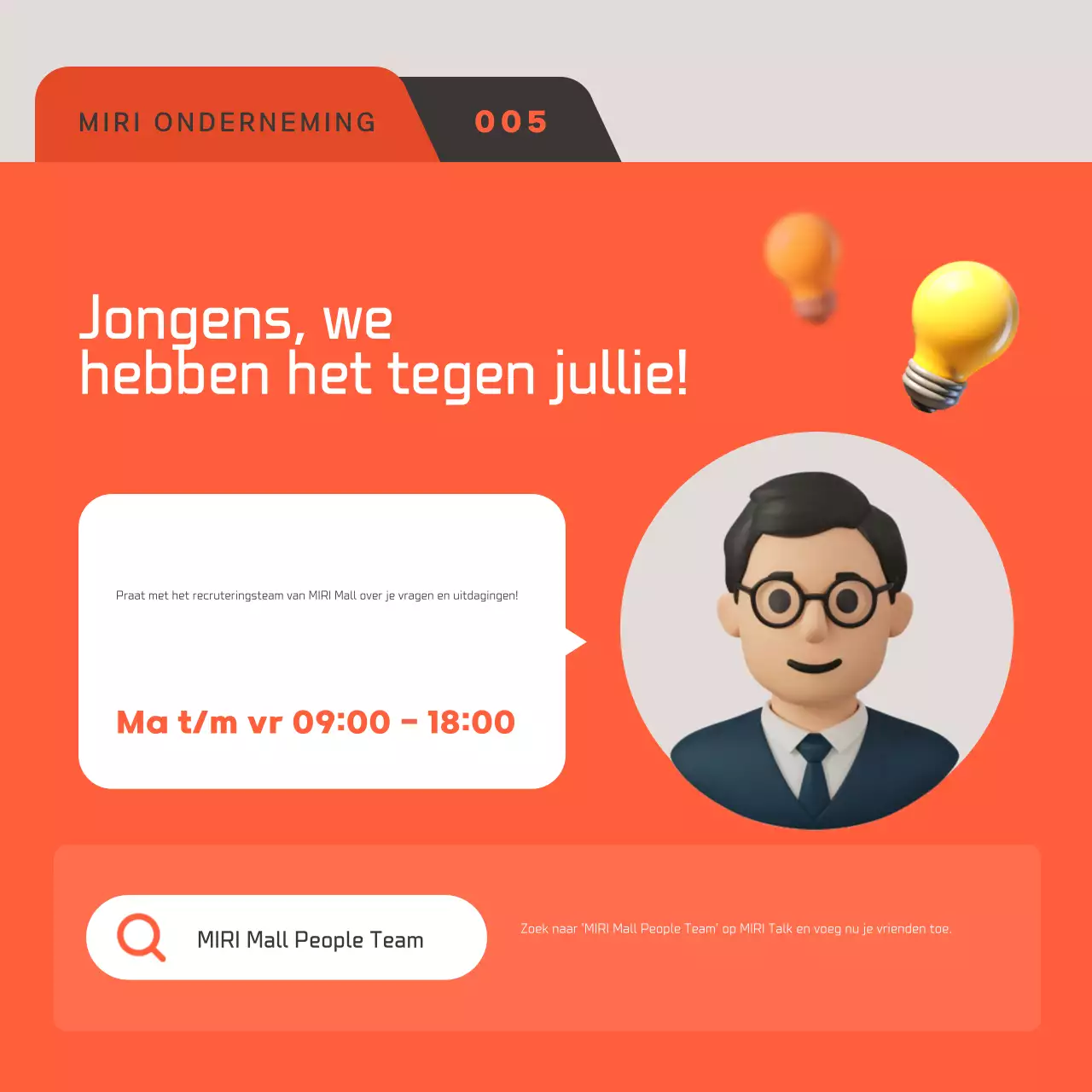 Orange Moderne Werving