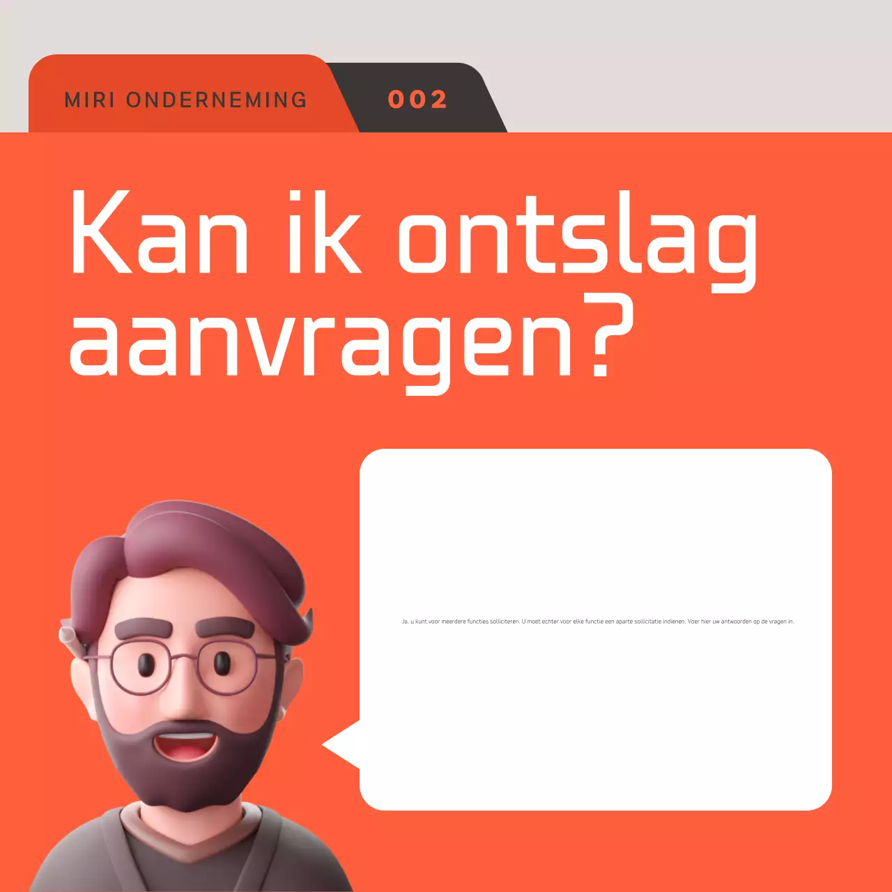 Orange Moderne Werving