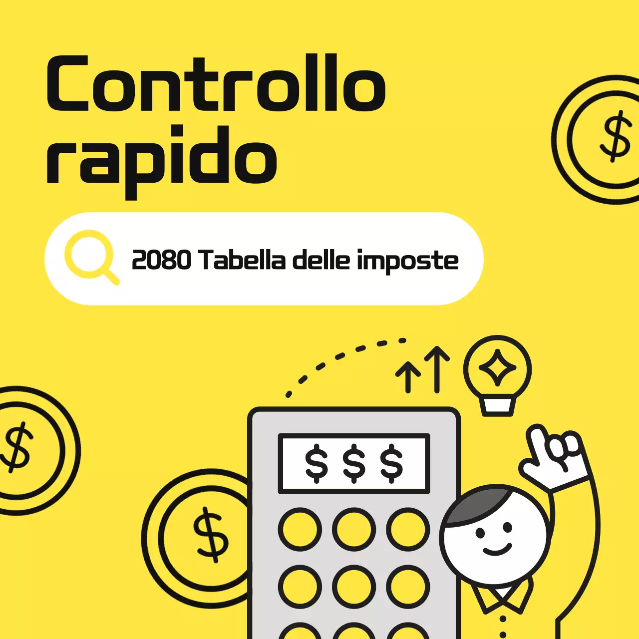 Guida al calendario fiscale giallo semplice