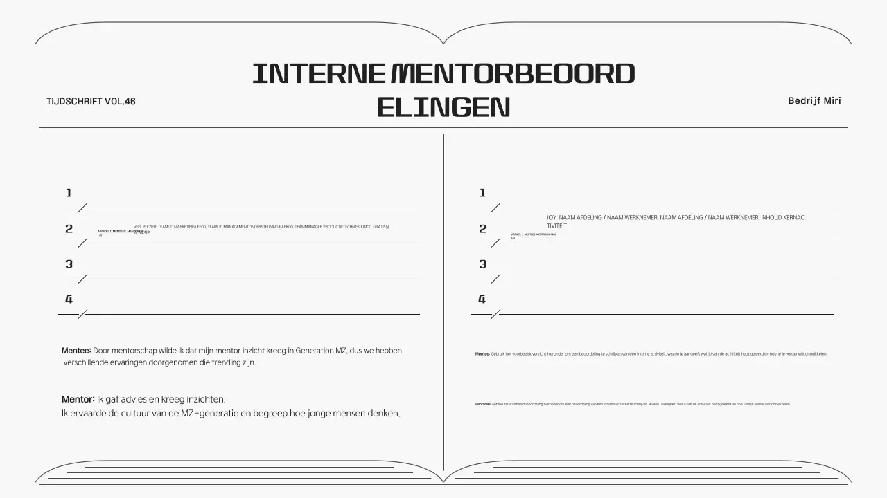 Bedrijfsnieuwsbrief in een grijs, eenvoudig lijnkader