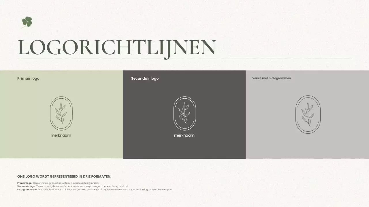 sage minimalistische merkrichtlijn