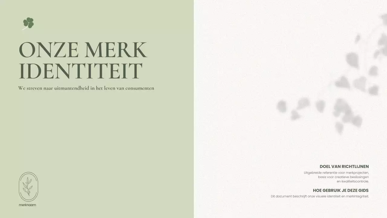 sage minimalistische merkrichtlijn