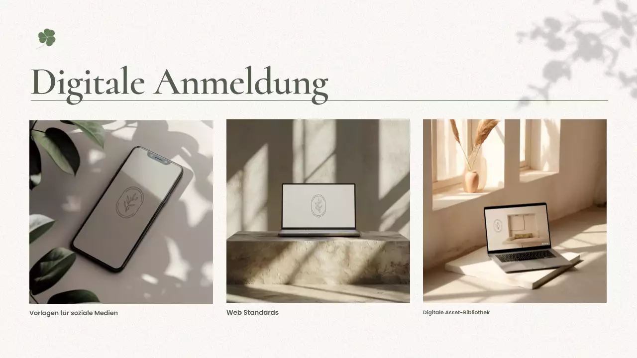 Minimalistischer Markenleitfaden von Sage