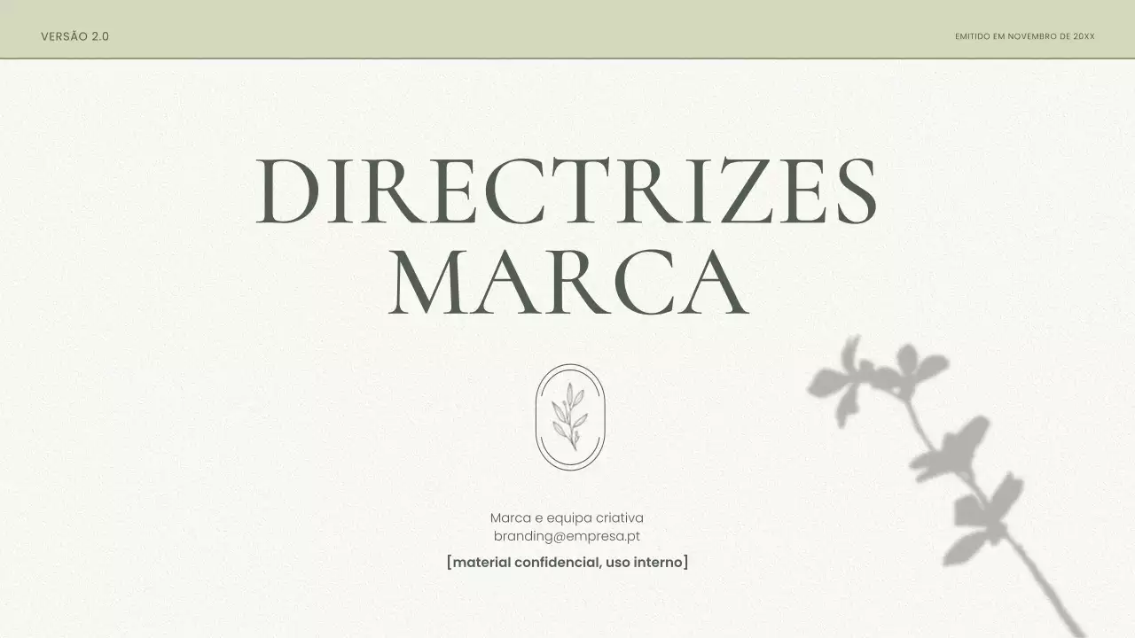 diretrizes da marca minimalista sage