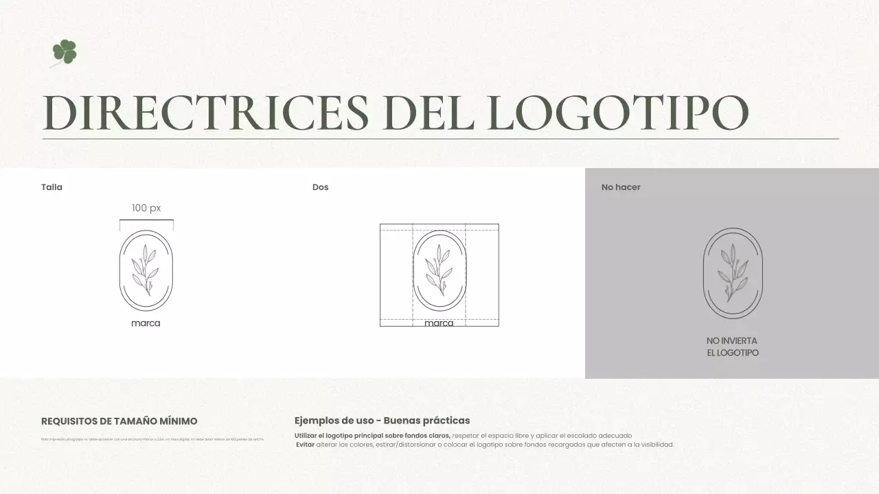 sage minimalist brand guideline