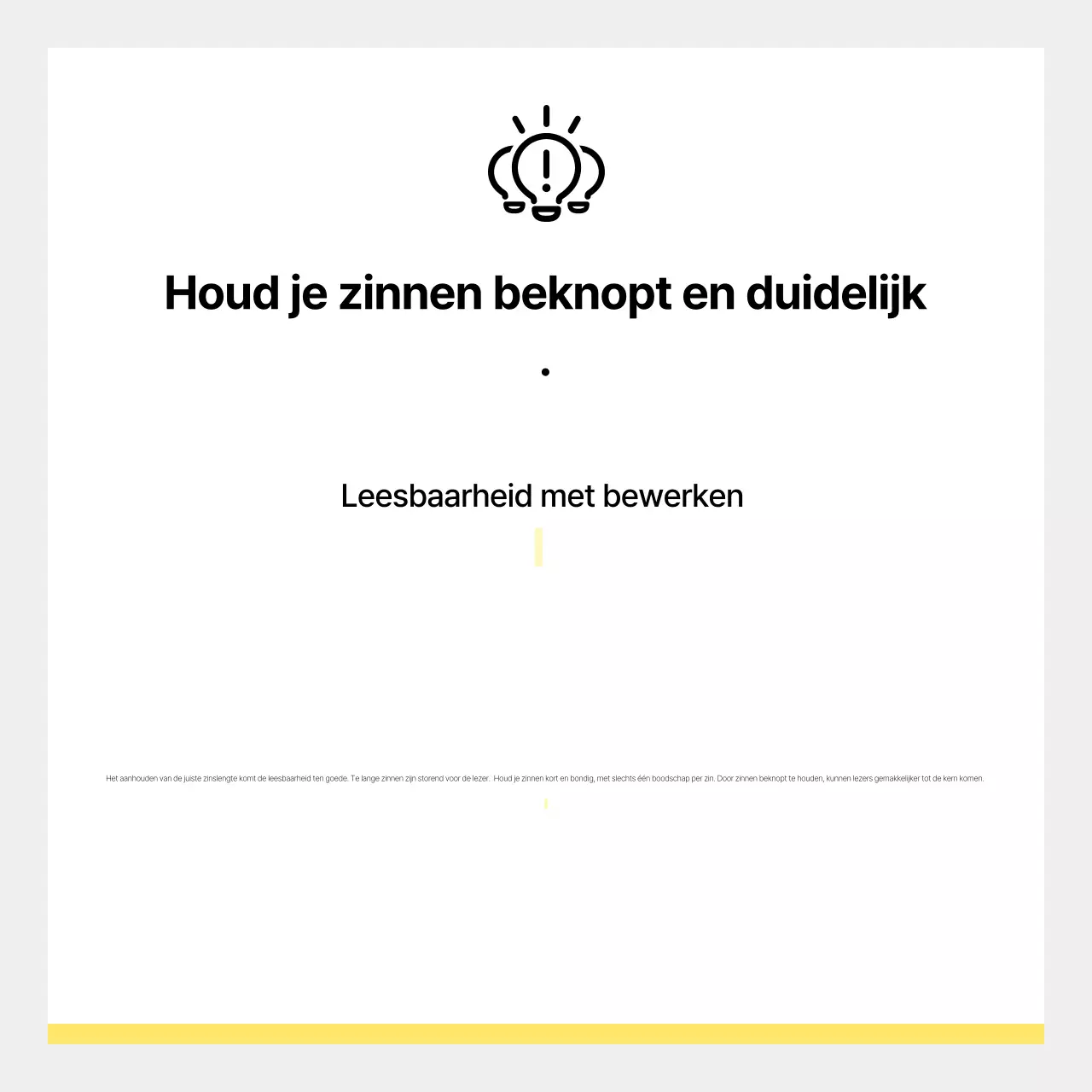 Gele eenvoudige nieuwsadvertentie