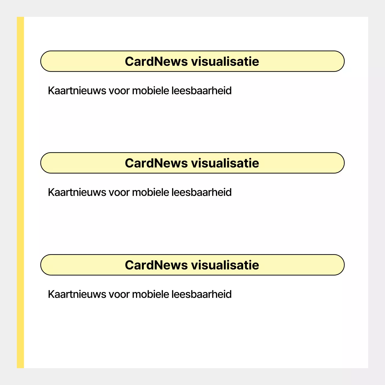 Gele eenvoudige nieuwsadvertentie
