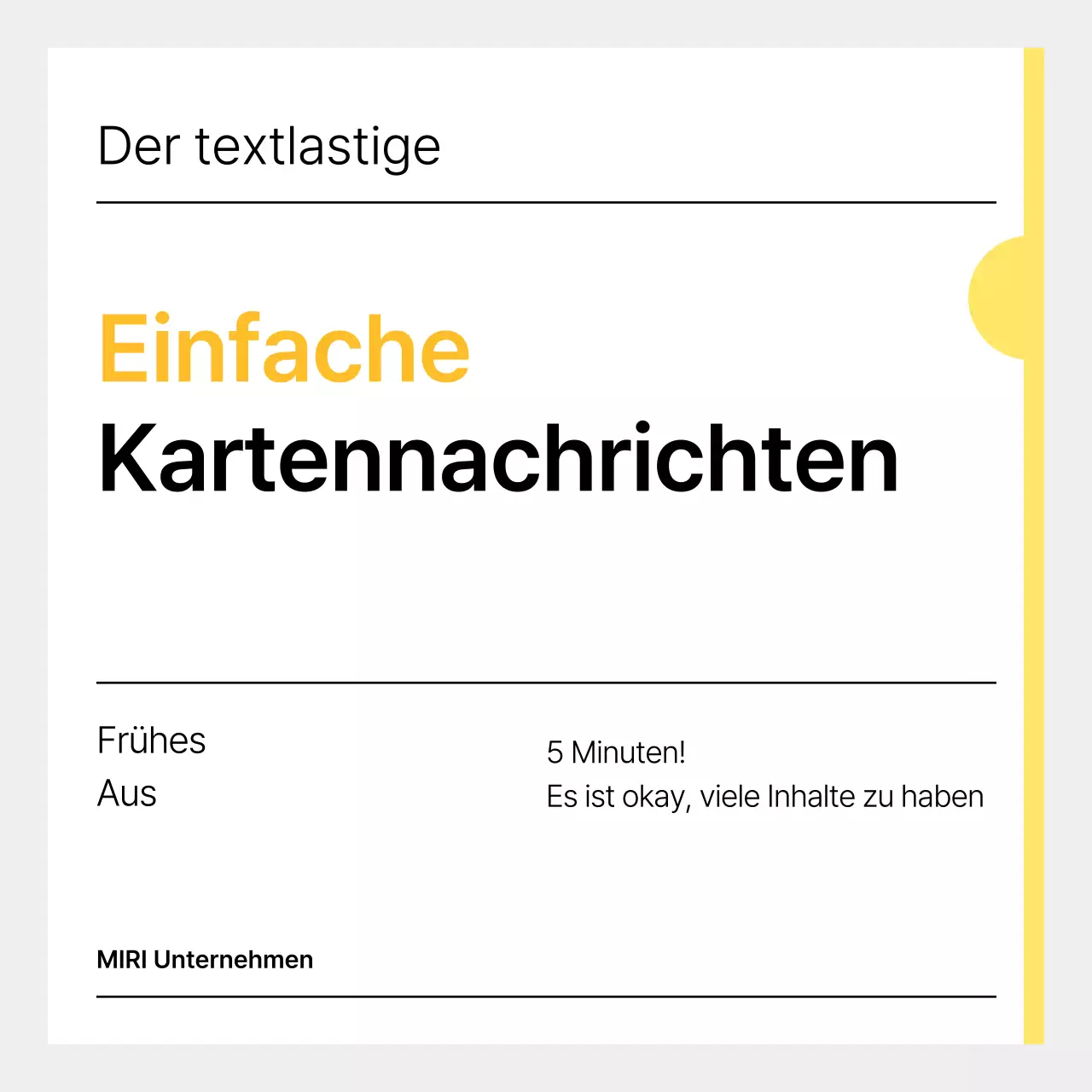 Yellow Simple News Anzeige