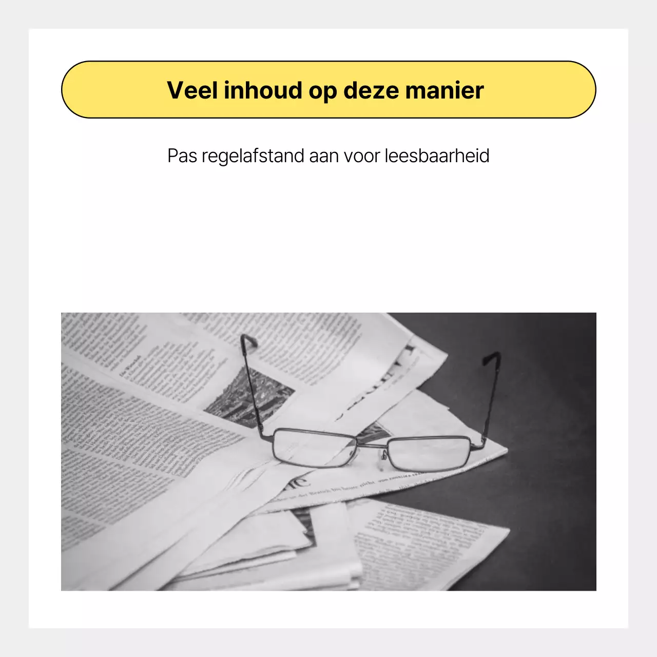 Gele eenvoudige nieuwsadvertentie