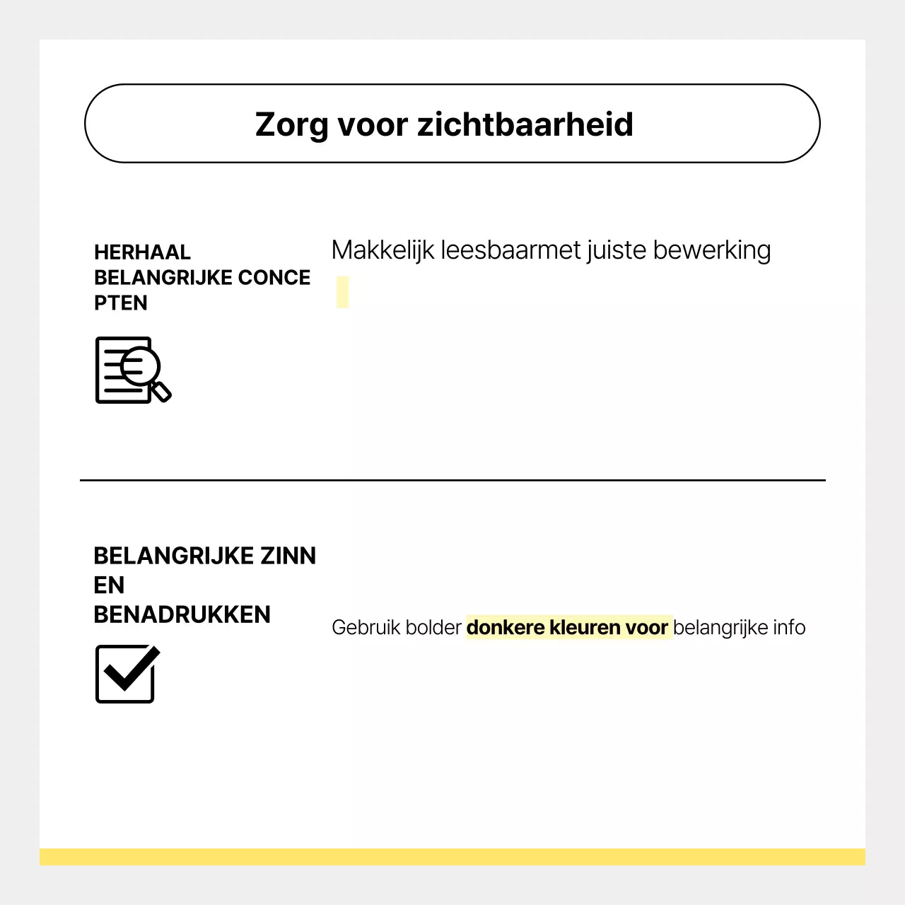 Gele eenvoudige nieuwsadvertentie