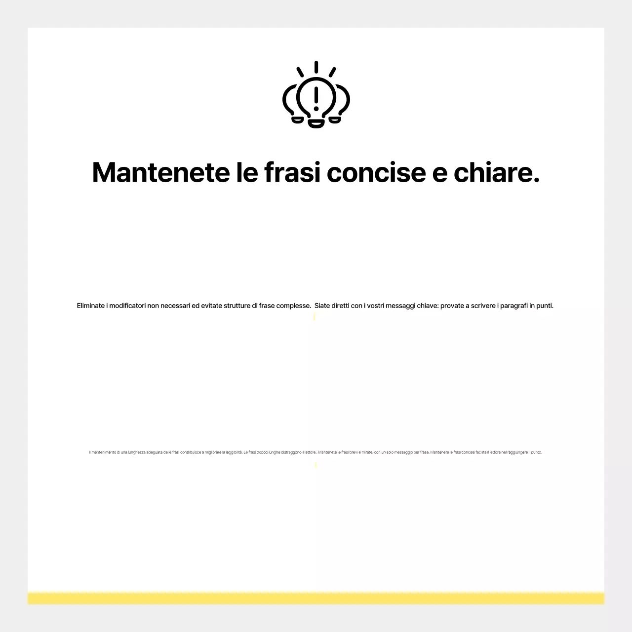 Giallo Semplice annuncio di notizie