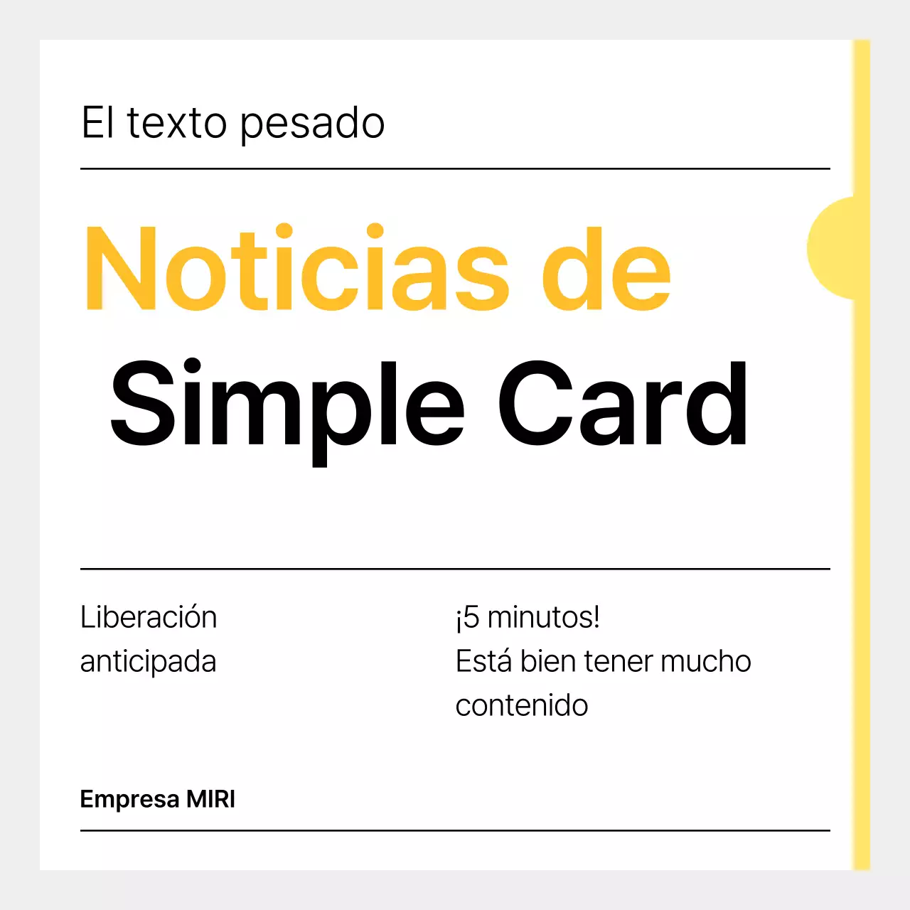 Yellow Simple News Ad