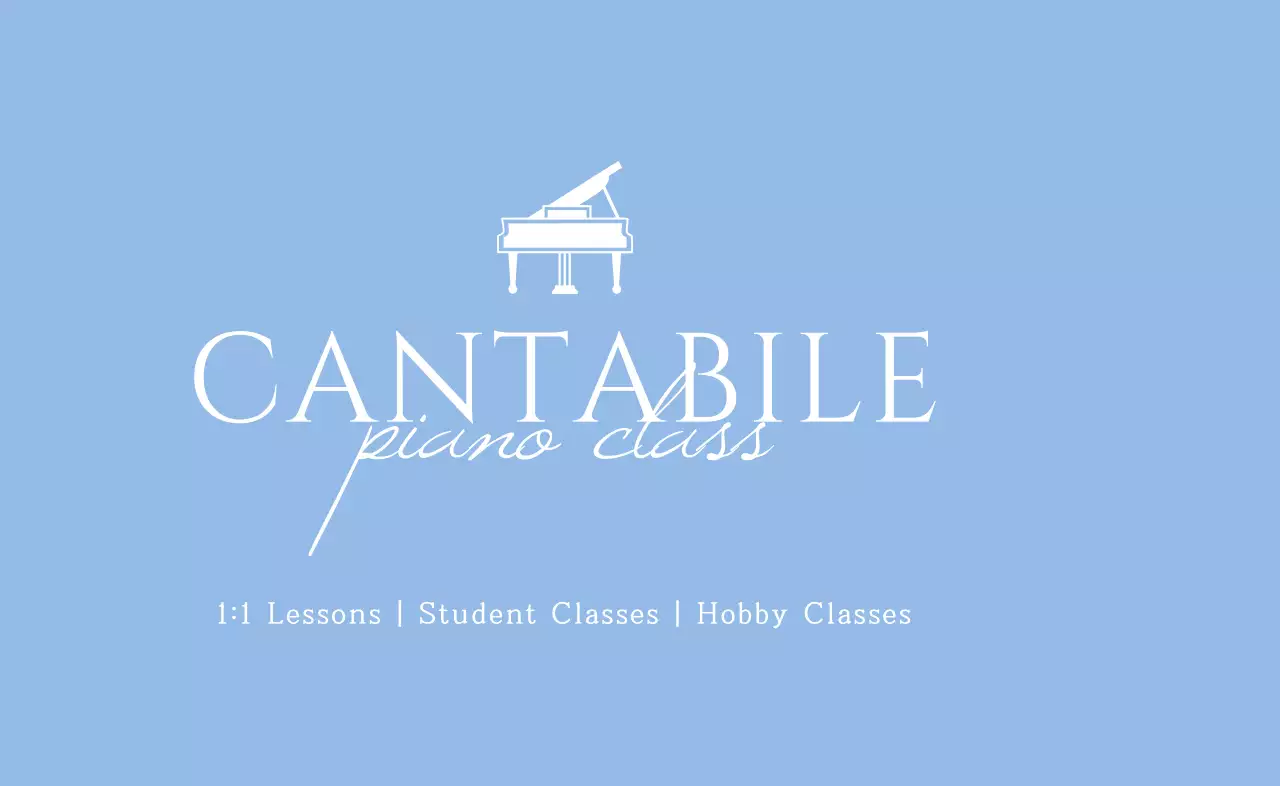 Pendidikan musik bersih berwarna biru muda