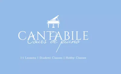 Bleu clair propre éducation musicale