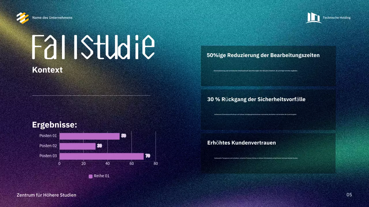 blue modern Konferenzpräsentation