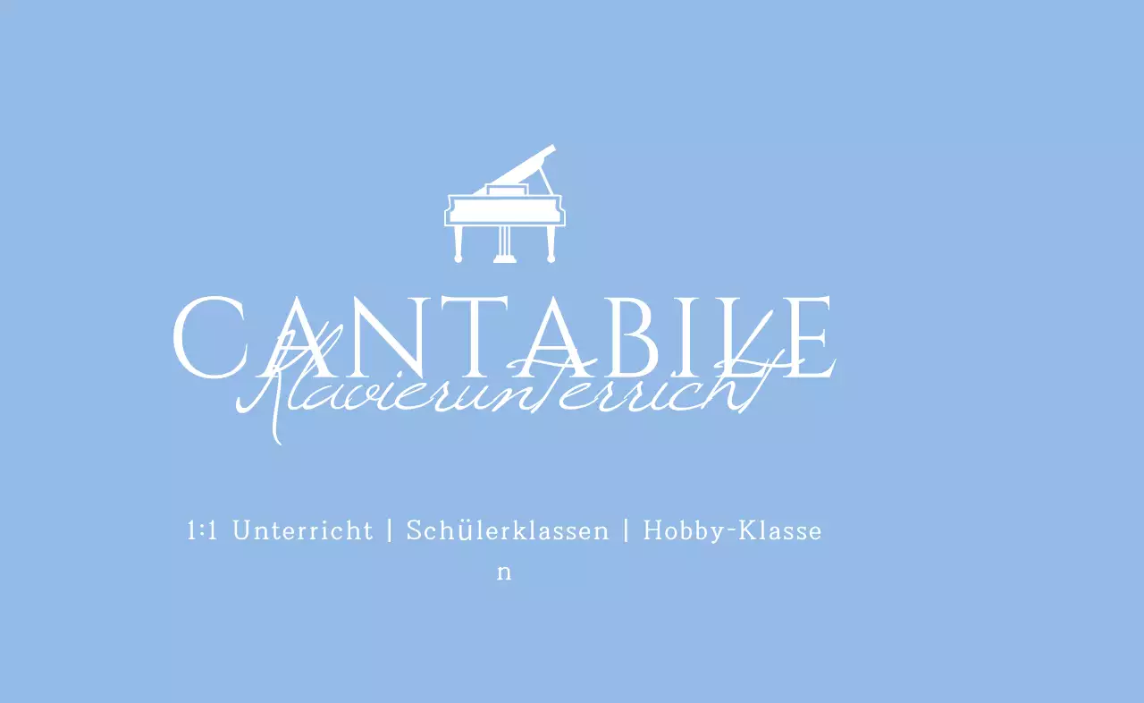 Hellblau sauber Musikunterricht