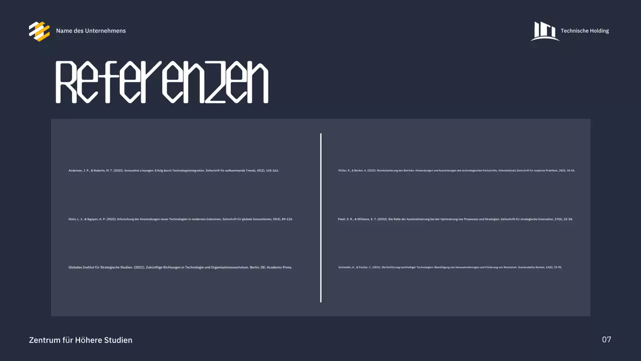 blue modern Konferenzpräsentation