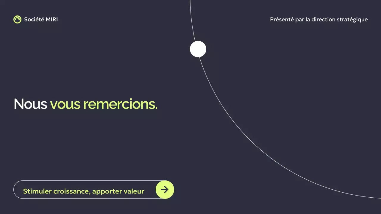 Présentation d'un rapport d'activité moderne en gris foncé et vert