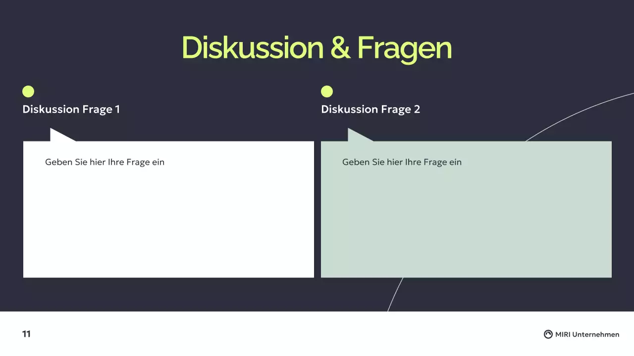 Dunkelgrau Grün Modern Geschäftsbericht Präsentation