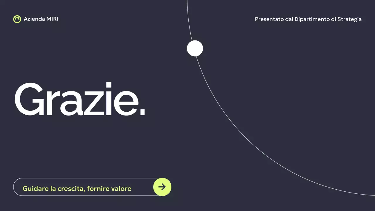 Grigio scuro Verde Moderno Rapporto d'affari Presentazione