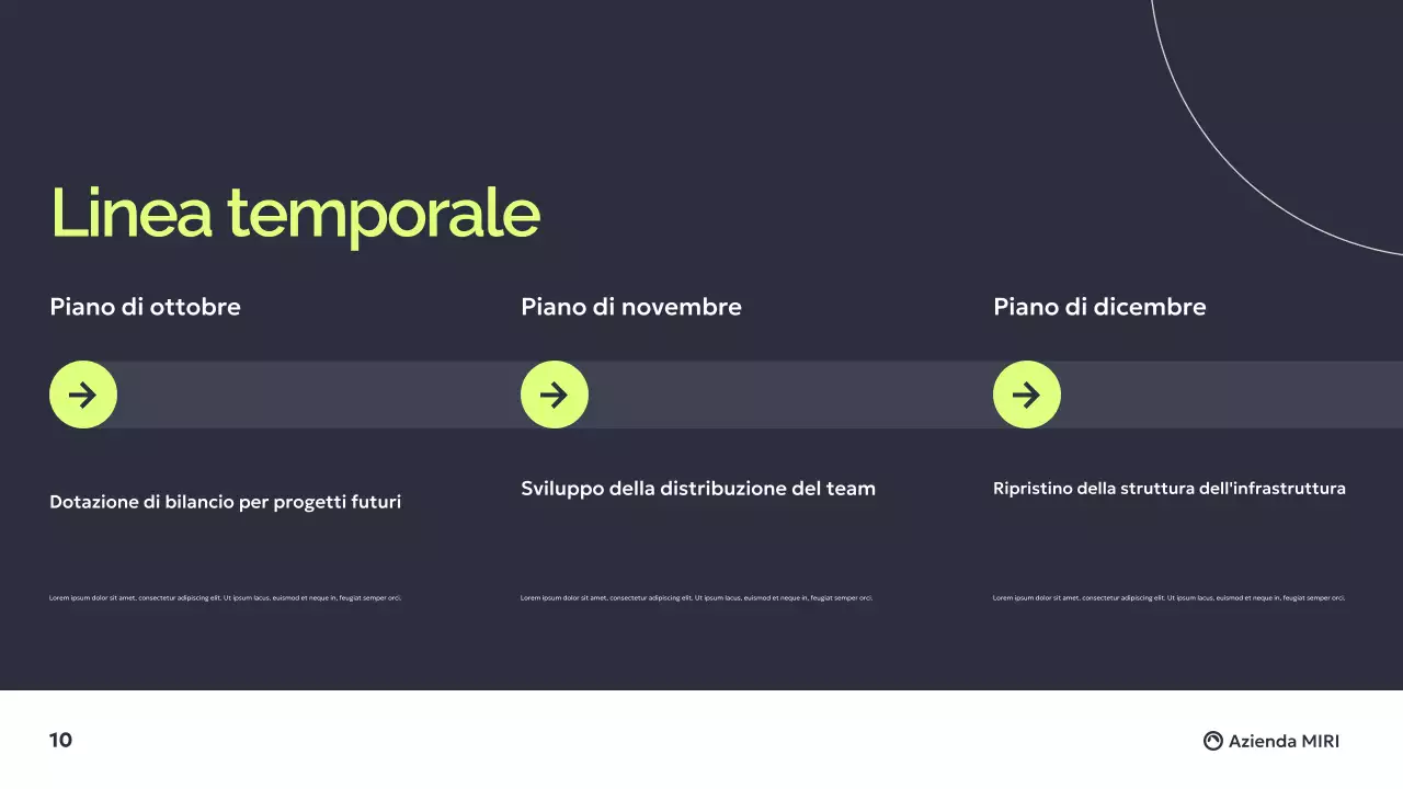 Grigio scuro Verde Moderno Rapporto d'affari Presentazione