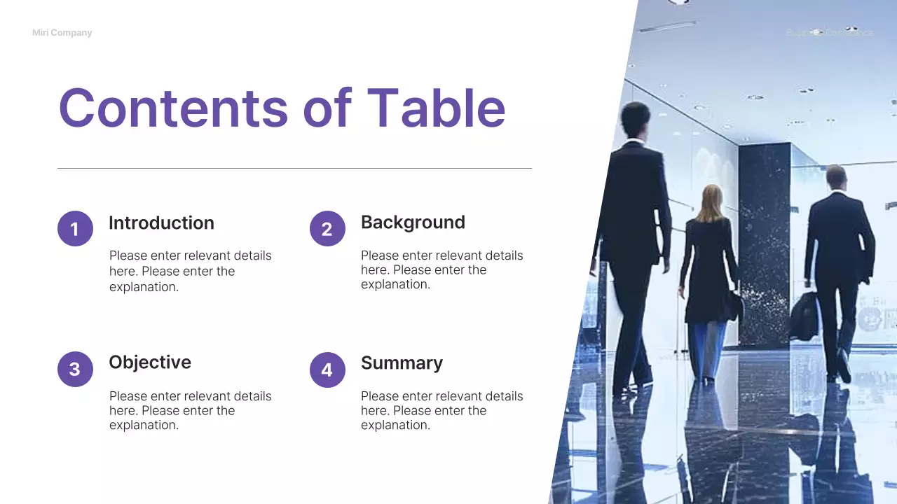 Purple Professional Business Presentation