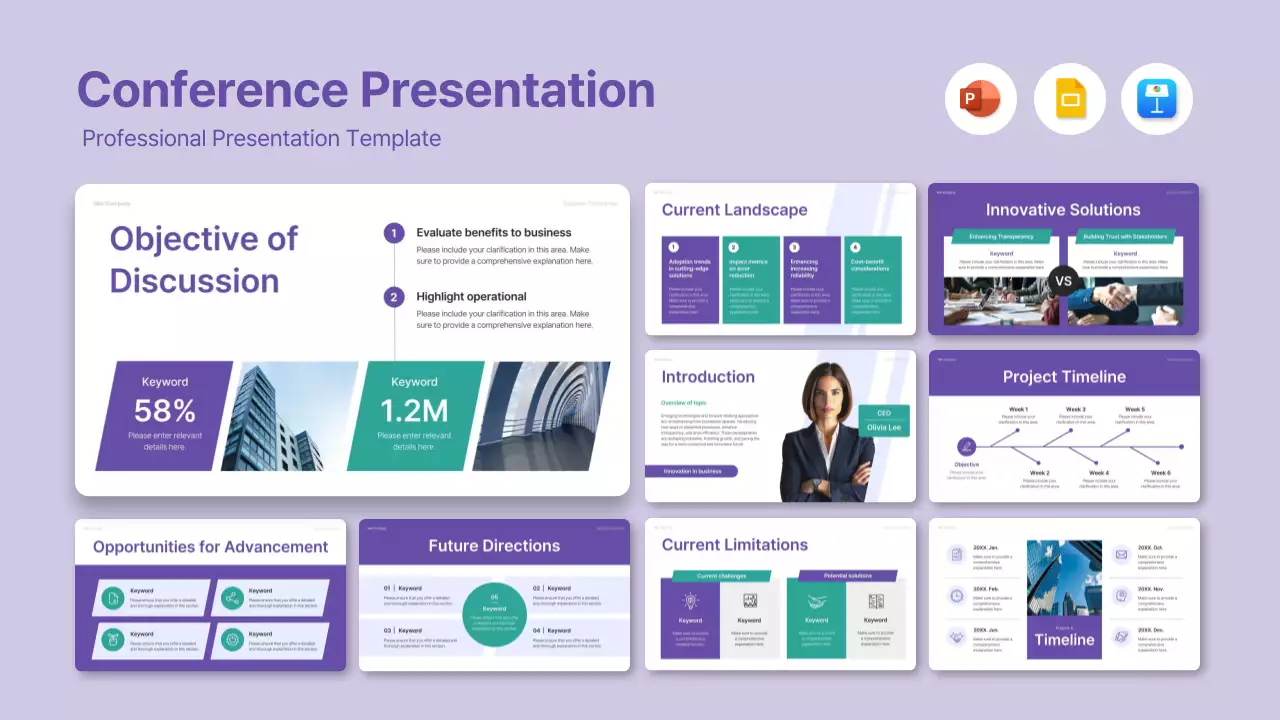 Purple Professional Business Presentation