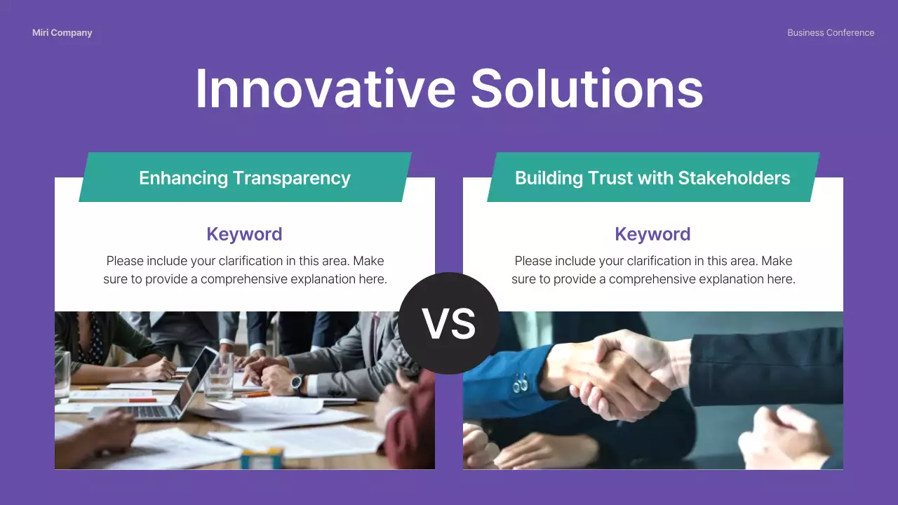 Purple Professional Business Presentation