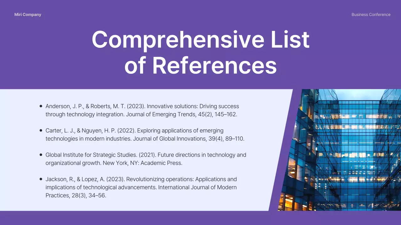 Purple Professional Business Presentation