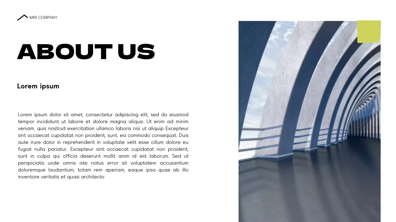 Black Modern Architecture Portfolio Presentation