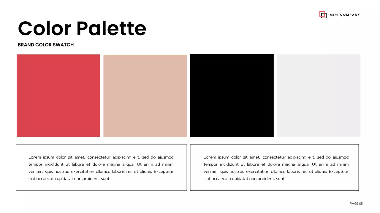 Red Modern Brand Guideline Presentation