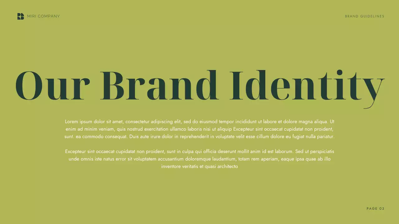 Green Professional Brand Guideline Presentation