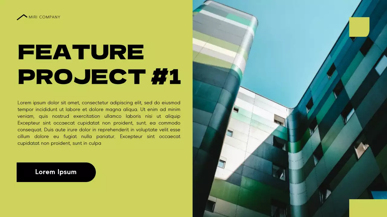 Black Modern Architecture Portfolio Presentation