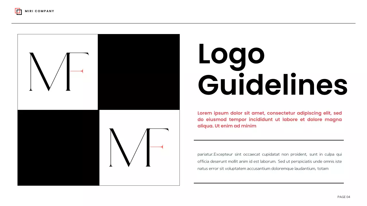 Red Modern Brand Guideline Presentation