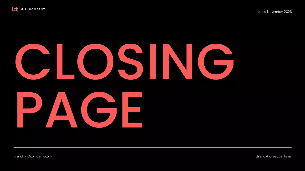 Red Modern Brand Guideline Presentation