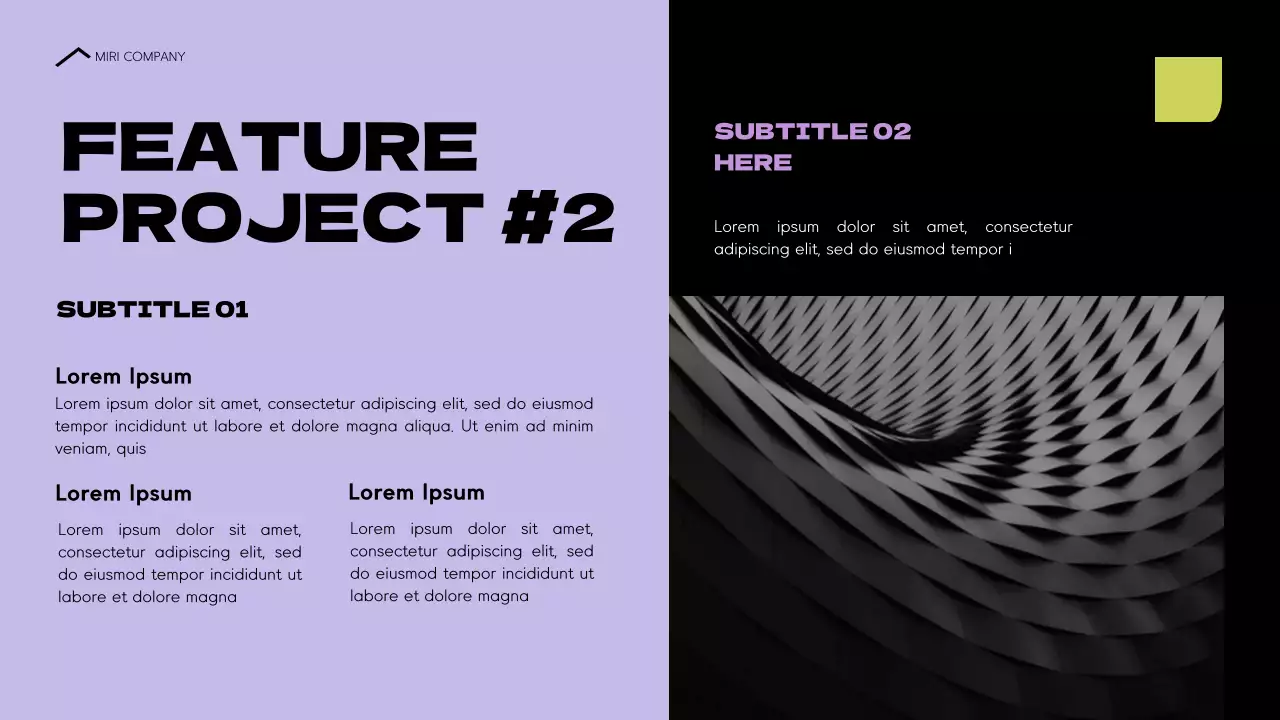 Black Modern Architecture Portfolio Presentation