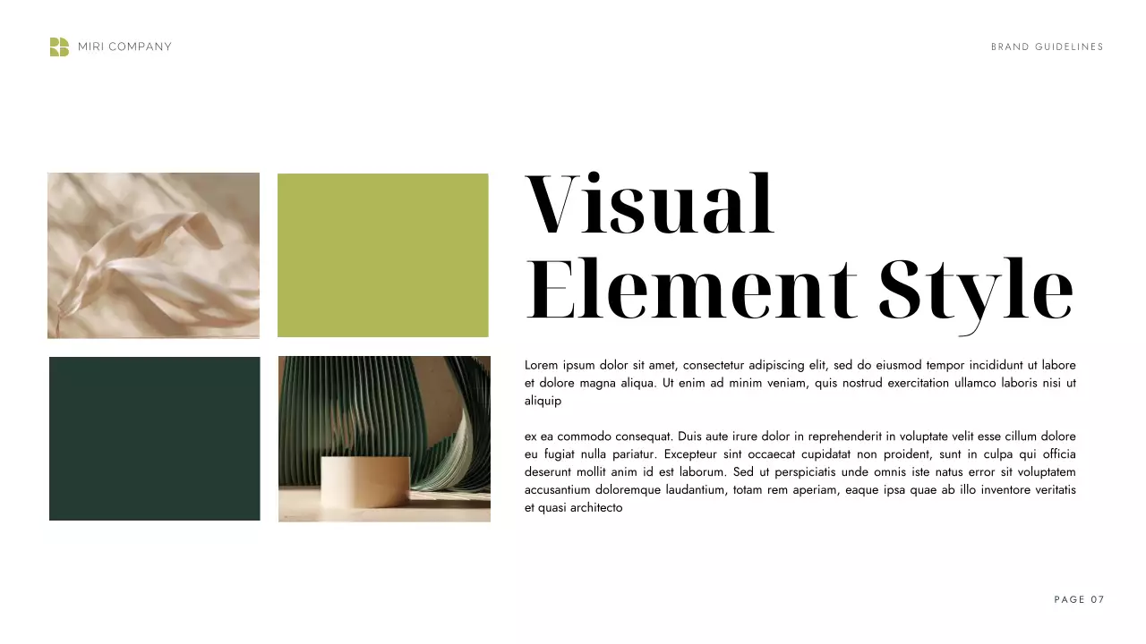 Green Professional Brand Guideline Presentation