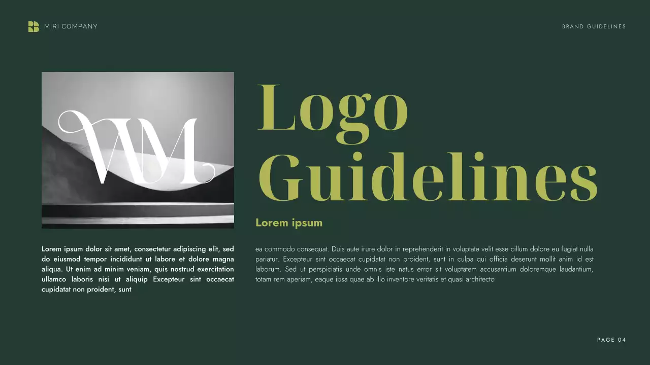 Green Professional Brand Guideline Presentation