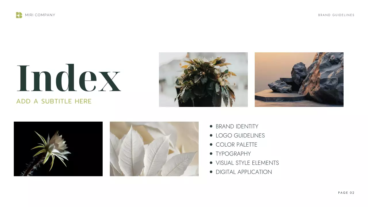 Green Professional Brand Guideline Presentation