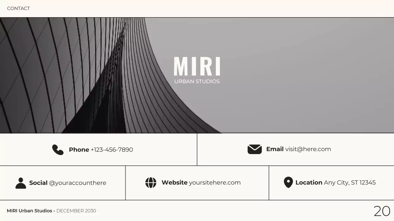 Black Modern Architecture Portfolio Presentation