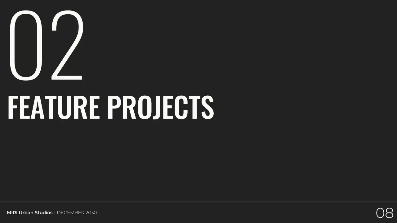 Black Modern Architecture Portfolio Presentation