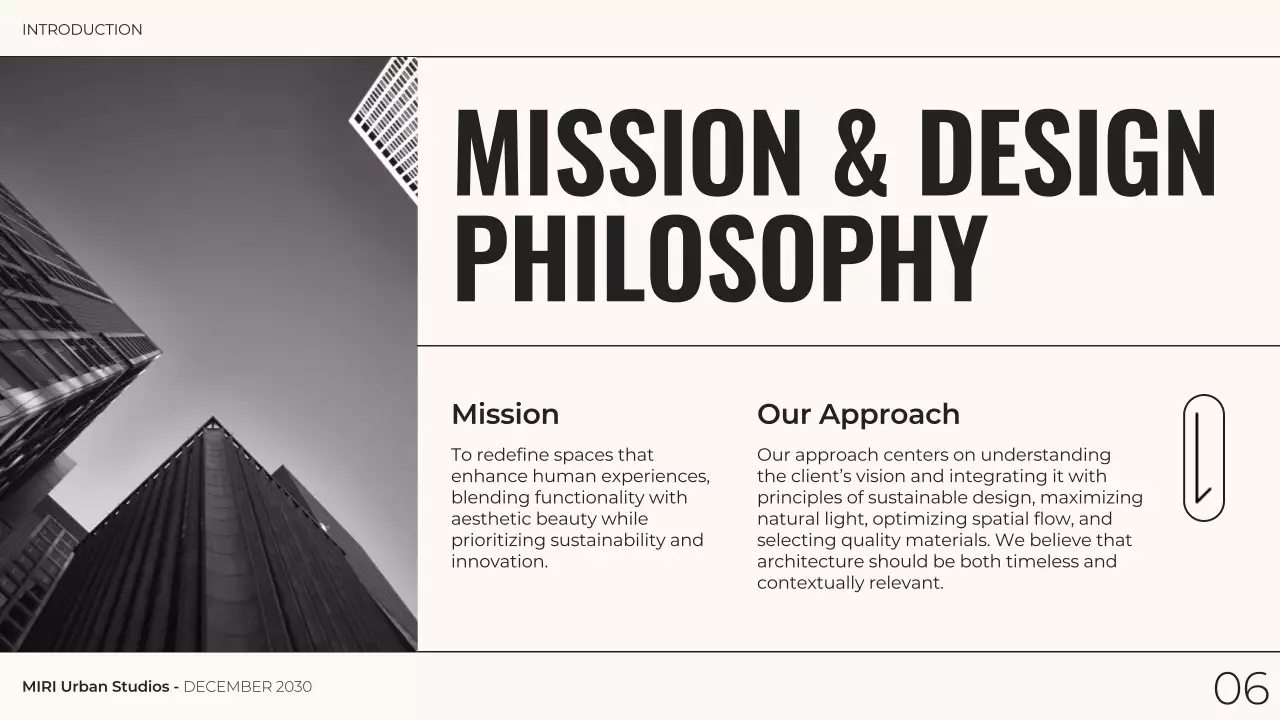 Black Modern Architecture Portfolio Presentation