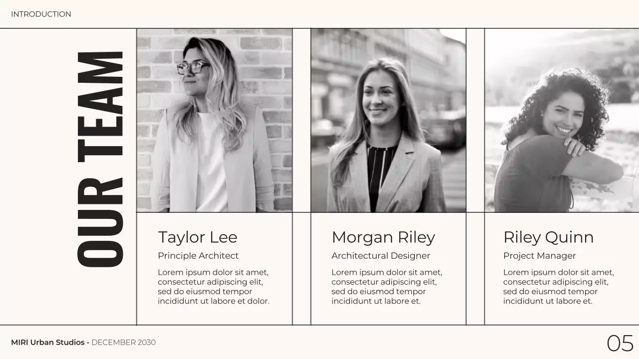 Black Modern Architecture Portfolio Presentation